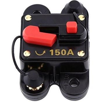 Fusible 150A 12V 12V to 24V 80 to 300A DC Interruptor de Fusible Automático Disyuntor Reset Fusible Auto Marine Boat Bike Audio Estéreo
