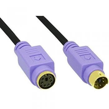 Extensión PS/2 Premium 2m con Conector Violeta y Contactos Dorados