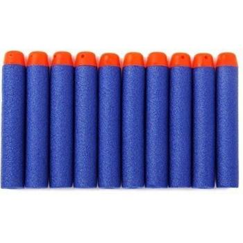 ULTNICE 200pcs espuma suave dardos recarga bala Blasters para Nerf N-strike Elite serie niños juguete pistola azul