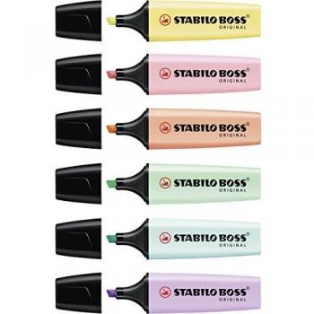 STABILO BOSS Original Pastel Expositor de 45 en 6 colores surtidos