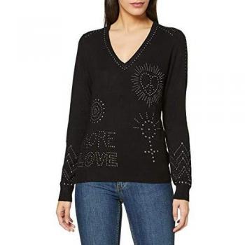 Desigual Pullover Kensington Jersey, Negro
