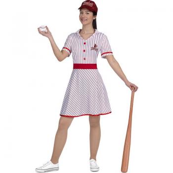 Disfraz de Jugadora de Baseball Vintage años 50 para mujer