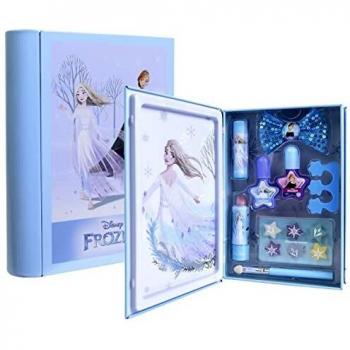 Frozen Snow-Magic Book, Libro de Belleza con Productos de Maquillaje de Frozen, Kit de Maquillaje Divertido