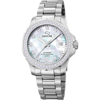 Reloj Jaguar Woman Collection J892/1 de Acero Plateado con Zafiro y Circonitas