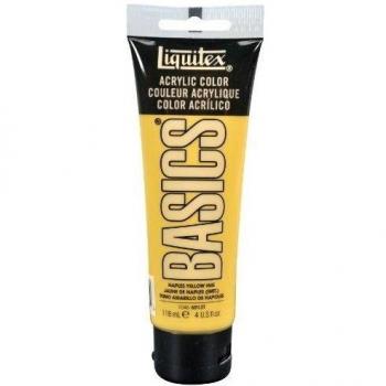 Liquitex Basics - Tubo De Pintura Acrílica , Tono Amarillo De Napoles, 118 Ml