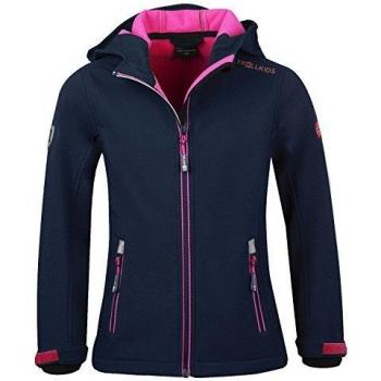Trollkids Chaqueta Softshell para Niña Trollfjord, Color Azul Marino/Magenta Talla 6 años