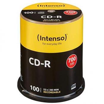 INTENSO CD-R 700MB/80MIN Tubo 100 Unidades