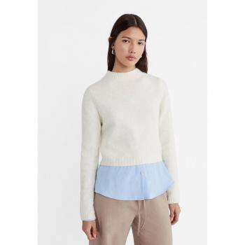 Soft-Touch Vanilla Cropped Sweater XS