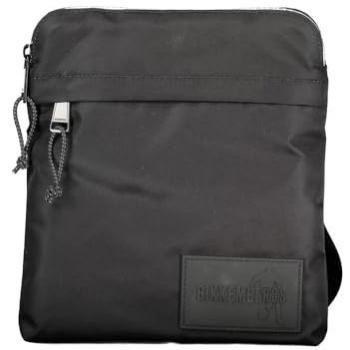 Bikkembergs Adjustable Black Nylon Messenger Bag for Men with Pockets
