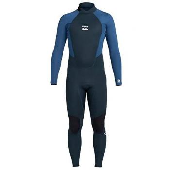 Billabong Traje De Neopreno De Manga Larga Con Cremallera Trasera 5/4mm Intruder Gbs - Traje de surf para hombre, color navy, talla L