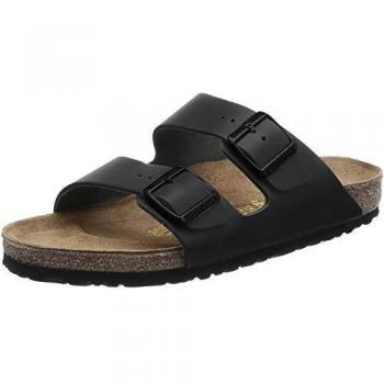 BIRKENSTOCK ARIZONA Leather Wide, Unisex Adults' Sandals, Black
