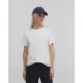 Camiseta mujer manga corta lisa Sunny Raqueta Blanca