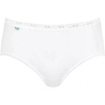 Sloggi Basic+ Midi Women's Cotton Briefs - White