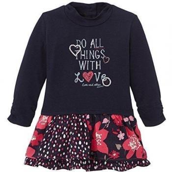 Absorba - Vestido con estampado floral para niña, color azul marino, talla 12 meses