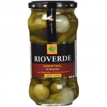 Rioverde - Cocktail de encurtidos - Sabor suave - 345 g - [Pack de 6]