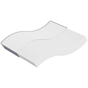 Colchón de espuma dureza media suave 200x200 cm con funda lavable y opción abatible para dormitorio