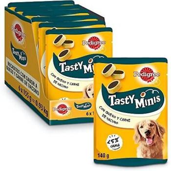Pedigree Tasty Mini Snacks para Perros sabor Queso y Buey