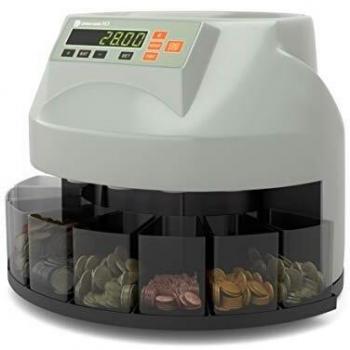 Detectalia M5 - Contador y clasificador de la monedas EURO con función de suma y lotes - 35.5 x 33 X 26.6 cm