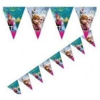 Frozen- 1 banderin happy birthday para fiesta