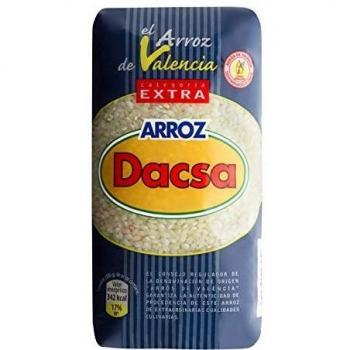 Dacsa Arroz Blanco Redondo - Paquete de 6 x 1000 gr - Total: 6000 gr