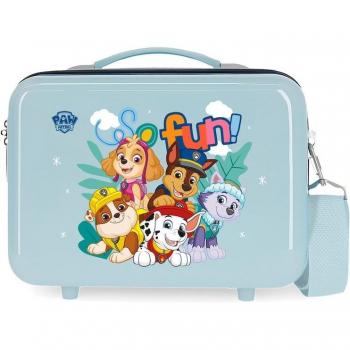 Neceser infantil ABS Paw Patrol So Fun adaptable azul con capacidad de 9L