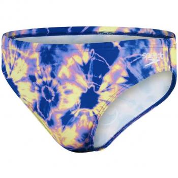 Bañador de hombre Speedo Escape Brief 5cm azul marino lila amarillo