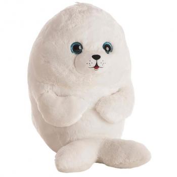 Foca de Peluche Blanca Extra Suave y Esponjosa