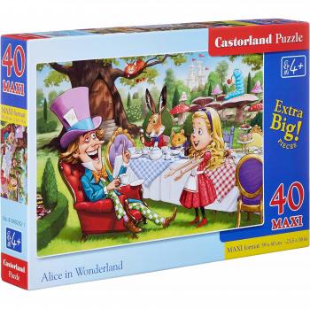 Puzzle Infantil Alice en el País de las Maravillas - 40 Piezas Maxi