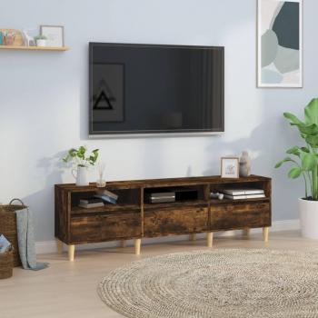 Mueble de TV madera contrachapada 150x30x44,5 cm color marrón roble ahumado