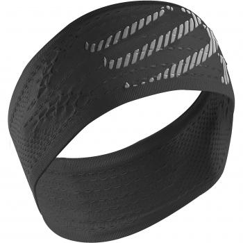 Compressport Headband - Cinta de Cabeza Unisex, Color Negro, Talla única