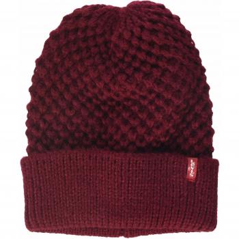 Levi's Classic Knit Beanie Gorro de Punto, Rojo