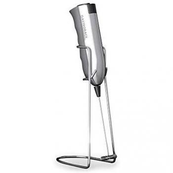 Gastroback Latte MAX Espumador de Leche Eléctrico de Mano con Soporte en Acero Inoxidable