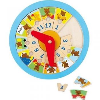 Legler - Reloj de Aprendizaje Osito, de Madera
