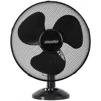 Mesko MS 7308 Ventilador de Sobremesa Oscilante con 2 Velocidades 23cm 45W Negro