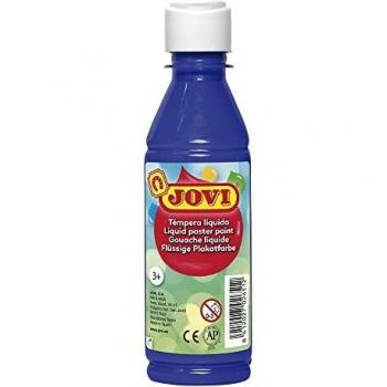 Jovi- Tempera liquida, Color azul oscuro, 250 Ml