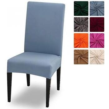 Crralos® Fundas para sillas Lavable Extraíble, Elasticas Funda Sillas Comedor Fundas Protectoras para sillas para Duradera Modern Hotel, Boda, Decor Restaurante Sala de Estar Cocina