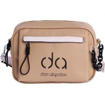 Bolso bandolera Don Algodón Aina en color verde con diseño multifuncional