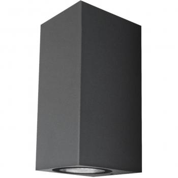 Aplique LED Luxe Cuboide Exterior IP54 8W 4200K Matel