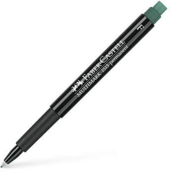 Faber Castell 152472 - Marcador permanente, punta fina, color verde