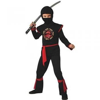 Rubies Disfraz Ninja Dragón para niño, con Capucha, Cinturón y Bandas óptimo para halloween, carnaval y cumpleaños