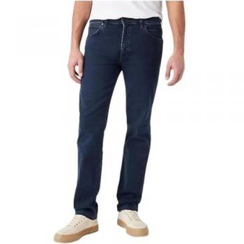 Wrangler Greensboro Men's Stretch Jeans - Regular Straight Fit - Iron Blue