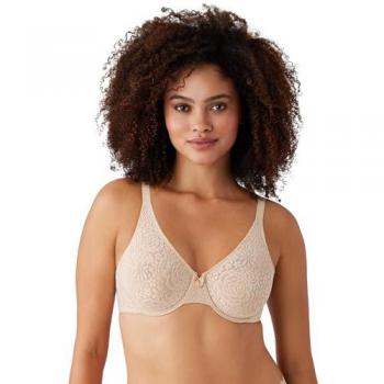 Wacoal Halo Lace Triangle Underwire Bra - Beige 34D