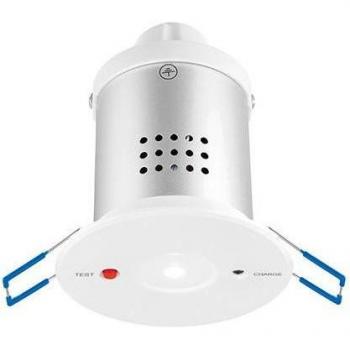 Foco empotrable Cyclo de aleación de aluminio blanco brillo, 1 bombilla, diámetro de 12,5 cm, con led integrado y acabado en blanco brillante