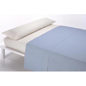 Sabana Encimera Classic Azul 100% Algodón 144 Hilos Suave Al Tacto