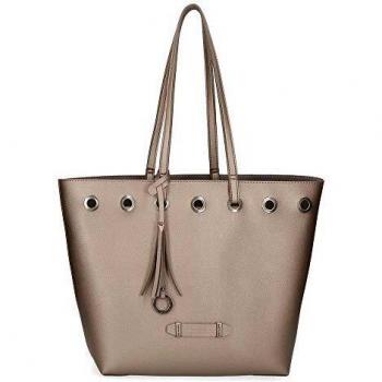 Pepe Jeans Angelica Bolso Tote Gris 31x30x11 cms Piel Sintética