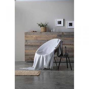 Manta Espiga Gris 150x200 cm - Naturals, Fabricado en España