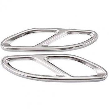 Yuanyuan Accesorios for el Coche Tubo de Escape de Cola Ajuste de la Cubierta en Forma for el Mercedes Benz Clase E W213 W205 GLC C A Clase A180 A200 W176 2015 2016 2017 AMG