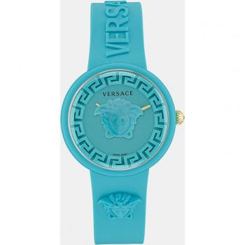 Versace - Reloj de mujer Medusa Pop VE6G00423 de silicona turquesa, plástico, 3 ATM