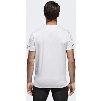 adidas Run tee M T-Shirt, Hombre, White, S