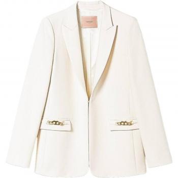 White Twinset Blazer Set for Women, Size M